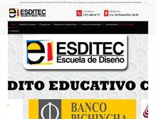 Tablet Screenshot of escueladediseno.edu.co